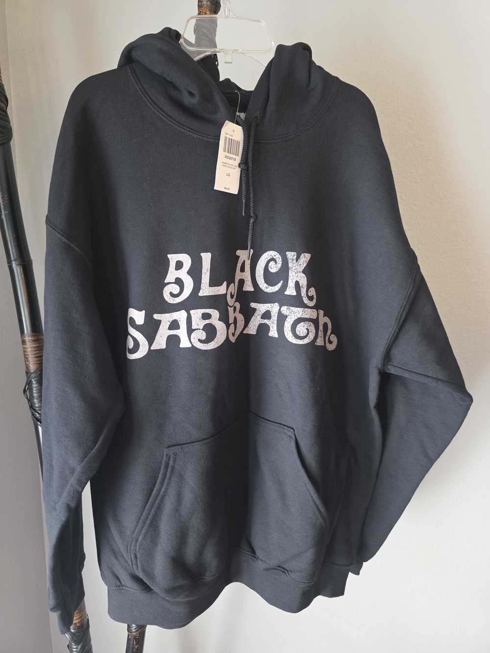 NWT UNISEX Official Black Sabbath Merch Black Graphic Hoodie
